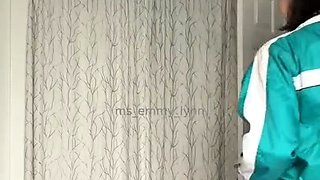 Emo teen on solo webcam masturbation