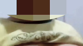 I recorded the cellphone screen during a video call with a hot widow part1