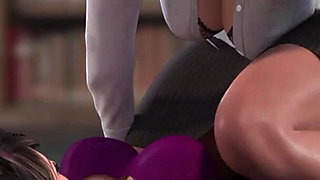 Solo Finger-fuck to Double Pussy Feast She Masturbates Hard, Then They Devour Each Other!