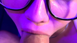 Insanely Sloppy Deepthroat BJ From Live Show - Throatfucked & Facial