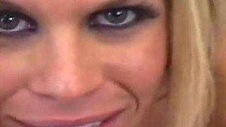 Hot Blonde Sucks a Long Dick Until He Cums in Her Mouth