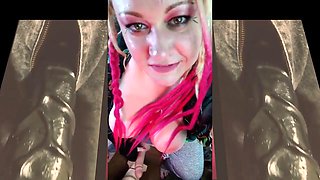 Its ok to love the big black ones dont be so scared of them just suck them