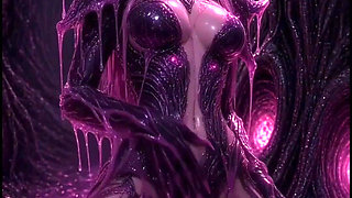 Pink Anime 3D Slime Elf in Armor