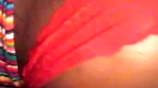 Dirty Diana Gets Her Favorite Red Panties Pulled to the Side
