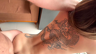 First Casting and She Wants to Fuck Again - Sexy Blonde Gostosa Ready for Hardcore Fuck in Doggy Style and Blowjob in POV