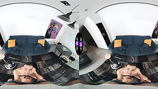 Arina Shy rides a big cock in stunning vr quality