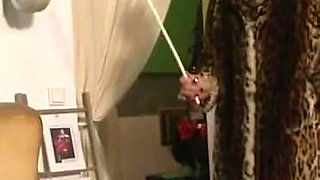 Tied to the bed and dominated