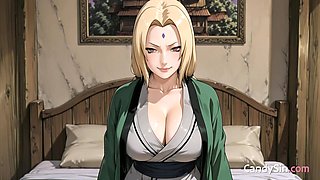 Manga porn COUGAR Tsunade Face Sunk In Phat Jizz Ai