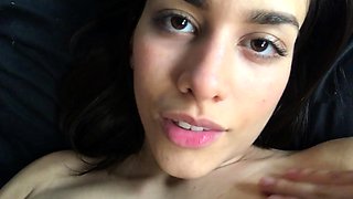 Brunette amateur teen masturbate to her boyfriend