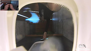 Pissing and Fingering Myself Right in Front of You in the Toilet
