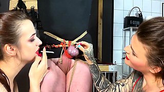 LadyPerse - CBT Balls Burning With Cigarettes