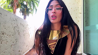 Gisele Amore's Ancient Egyptian Giantess Domination 4K POV Shrinking Fantasy Awaits!