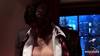 WHORNY FILMS Intense Office Threesome Porn Parody