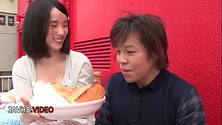 Wild Japanese Lover Gives Hot Blow Job to Her Desired Man