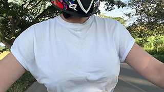 Picking up My Favorite Didi Client Without a Bra, I Convince Him to Fuck!