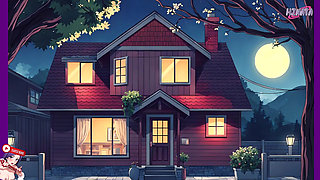 I look at my teacher next door. She masturbates solar but catches me and takes me to her dungeon