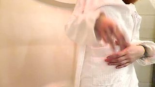 Amateur Teen Stranger Caught Me Flashing Dick in Sauna - Blowjob and Creampie POV