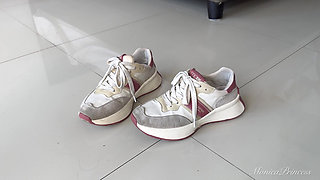 Walking in Sneakers and High Heels