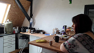 Cleaning the Kitchen with Fixed Eggs Housework with a Difference