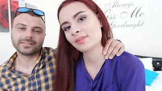 Cuckold Watches His Wife Scyley Jam Get Ass Gaped and Creampied