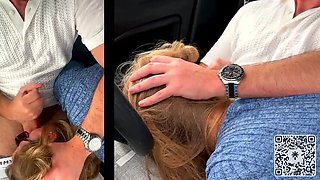 Sloppy Car Blowjob While Cars Drive By - Risky Public BJ