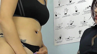 Pixiee & Miss Ray; Double Ended Dildo Fuck