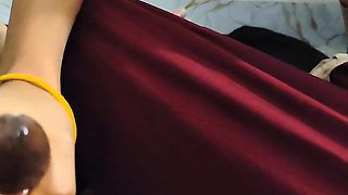 Desi Indian Step Stepsister Left by Step-stepson on the Pretense of Giving Her a Massage (bengali Audio)