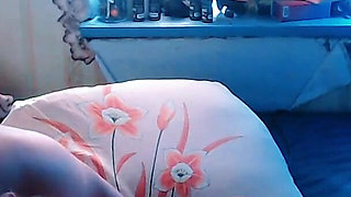 Chubby Glasses Girl on All Fours Sucks & Rims His Ass Until He Floods Her Mouth