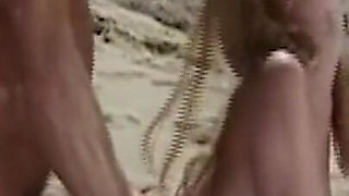 They Fuck Uninhibitedly on the Beach