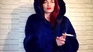 Mistress Marlena - Smoking Cork In Blue