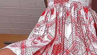 Reverse Ride with Clothes - Petite African Wife Fuck - Backshot!