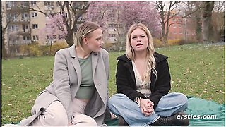 Masters Student Emma K And Pediatric Nurse Nina C Enjoy Lustful Play With