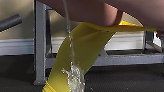 Gym Sluts Pee in Thier Yogo Pants Then on Each Other
