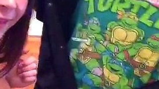 Young amateur teen in solo masturbation getting kinky