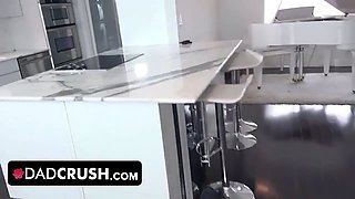 Virgin babe Mickey Tyler gets stepdaddy's penis