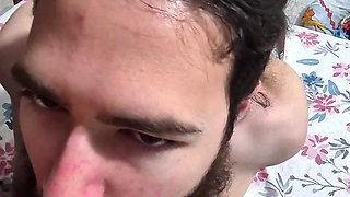 Milk From My Boobs on the Beard of My Neighbor