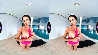 Vixi Rafi puts on a cheeky spa striptease for the hidden cam