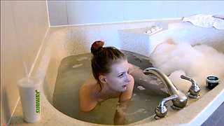 Emo teen Becka solo webcam masturbation