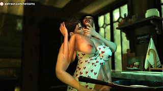 Sims 4 Hottest MILF Mom Fuck - Hardcore 3D Sex with Big Tits Brunette