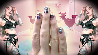 Hyperventilation for Ahegao Nails - JOI, Brain Rot