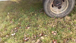 Pissing Pussy Loook From Behind so Great View Petite Hana Cute