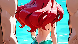 Little Mermaid Ariel Gangbang