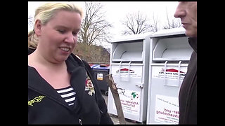 Mouth Stuffed Full of Cock While Fingers Rub Clit