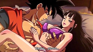 Goku seduce his pregnant wife for doing anal first time
