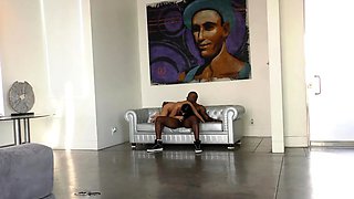 Small tit latina brunette fucks a big cock