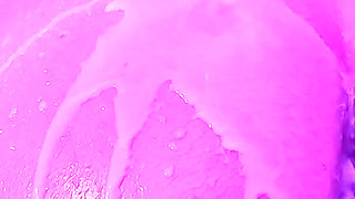 Wet and Messy Milky Shower All Over Me Rubbing Boobs Pussy
