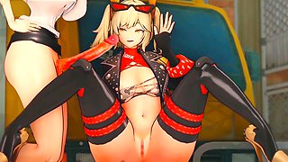 Cartoon, genshin impact, anime porn