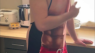 I Take Him Doggy Style with My Strap-on in the Kitchen - French Pegging