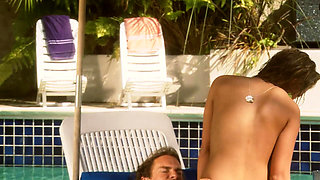 Hottest Girlfriends- Sexy Blonde in Bikini Gets Fucked by Her Friend's Big Cock in the Pool