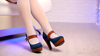 132- Thighs in Pantyhose, Leg Fetish, It's Wonderful! *60fps